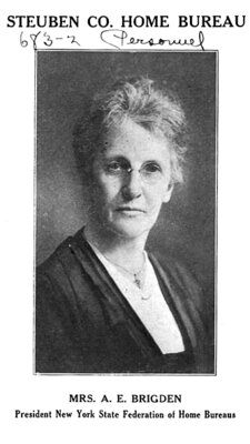Professional portrait of Mrs. A.E. Brigden