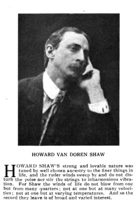 Professional portrait of Howard Van Doren Shaw
