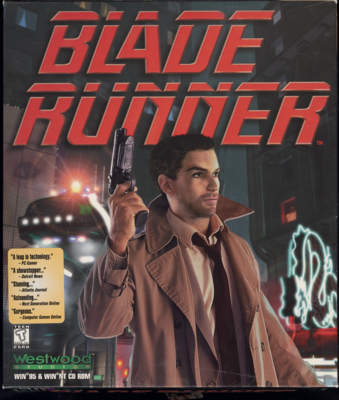 Cover art to the "Blade Runner" video game adaptation.