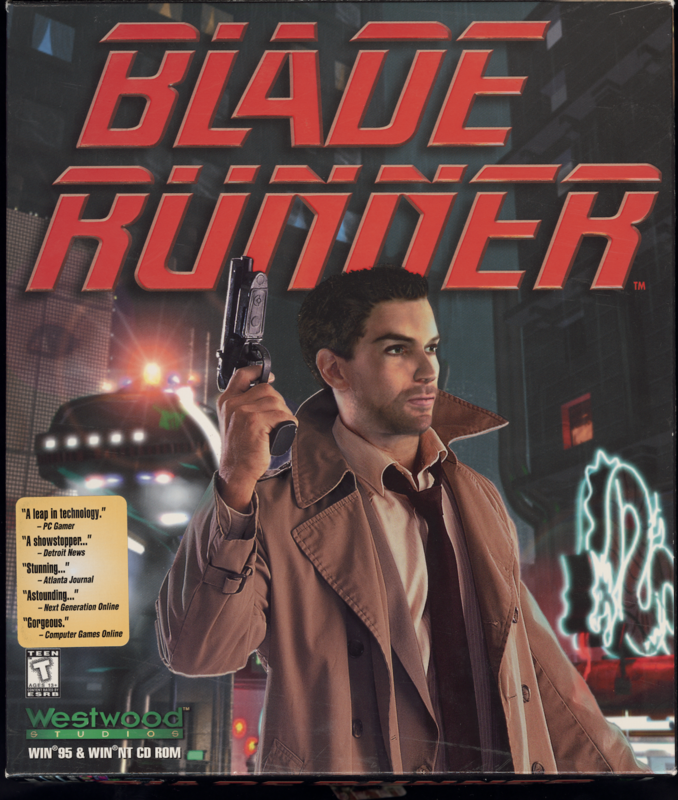 Cover art to the "Blade Runner" video game adaptation.