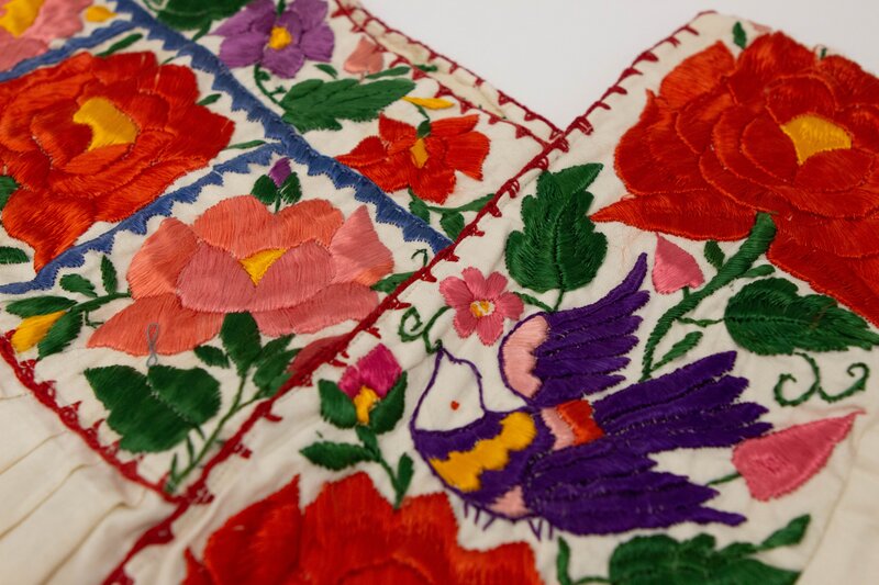 Detail of Blouse worn with China Poblana