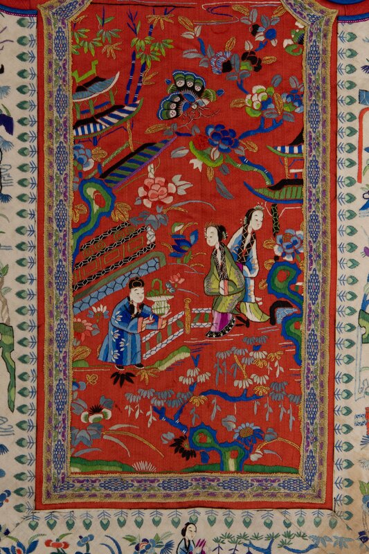 Detail of Skirt worn with Manchu Qipao