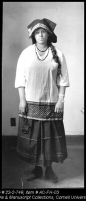 Florence Beck '21 wears a Mexican costume, 1919