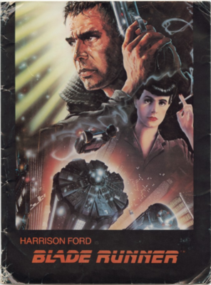 Front cover illustration of the "Blade Runner: Original Press Kit."