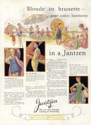 Advertisement for Jantzen as seen in Vogue