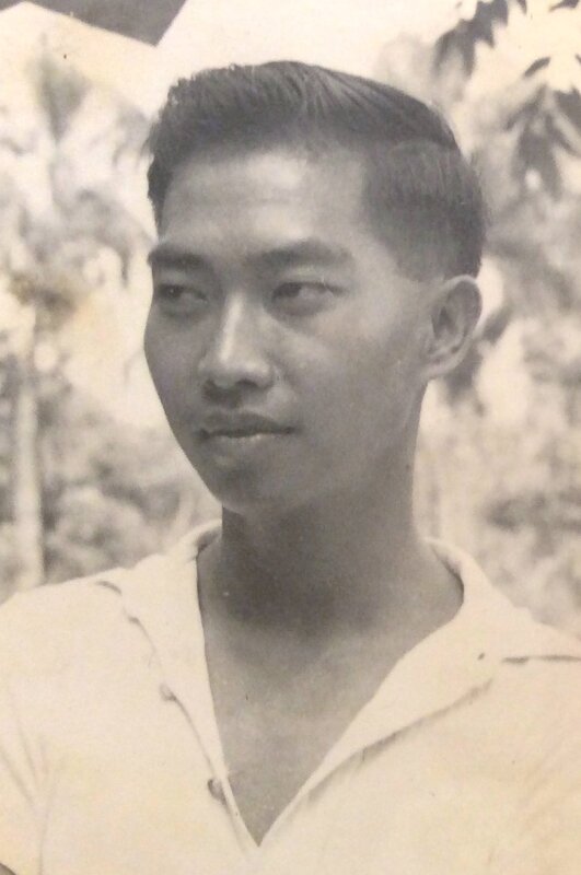 Giok Po Oey as a student in Indonesia