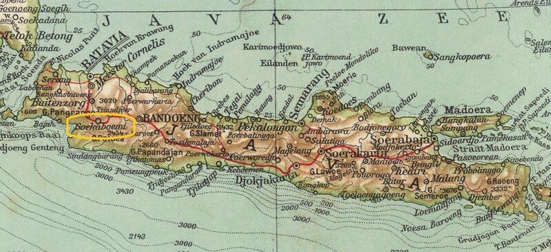 Map of Java - 1929