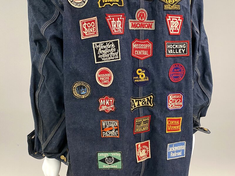  Railroad denim jacket with patches