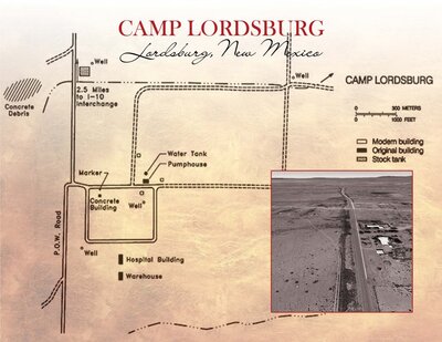Approximate location of the Lordsburg Internment Camp.