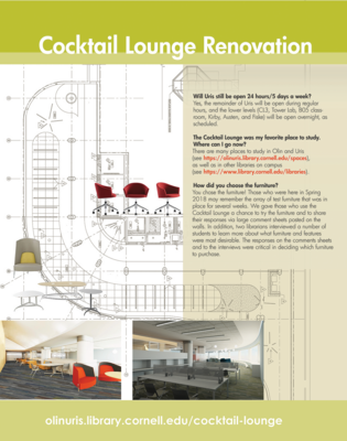Cocktail Lounge Renovation | Will Uris Cocktail Lounge still be open 24 hours?  Poster