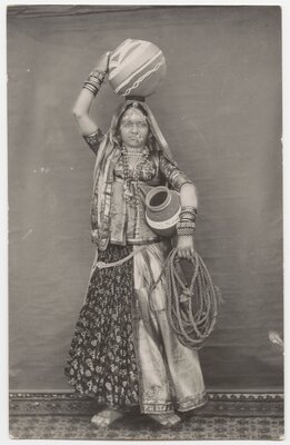 Postcard of Jaipur woman purchased by Blackmore in 1936.
