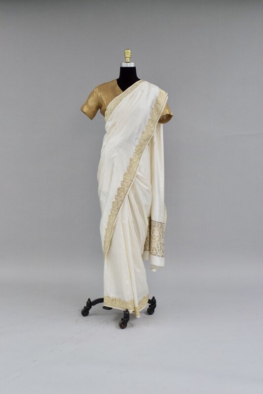 Sari paired with choli 