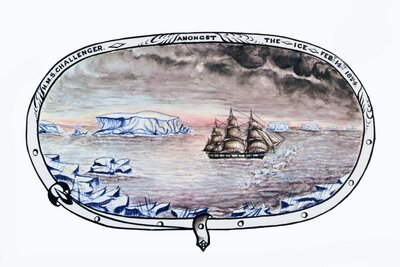 H.M.S. Challenger amongst the ice Feb 14th 1874