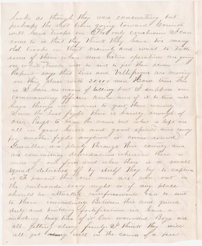 A letter describing slaves crossing lines at night and getting a "piece of cold lead"
