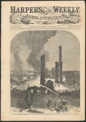 “Ruins of the Pemberton Mill at Lawrence, Mass.,” Harper's Weekly