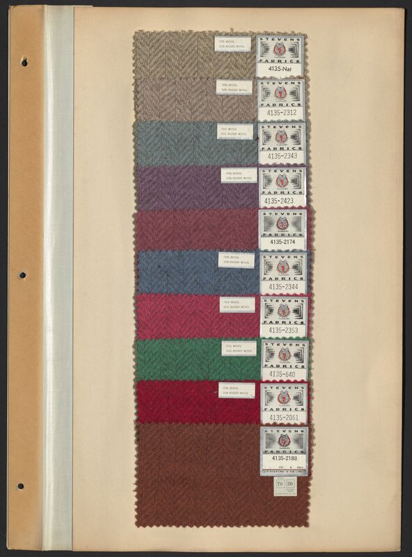 J.P. Stevens & Co. suitings sample book