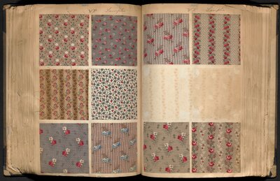 Printed cotton sample book