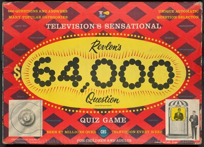 The $64,000 Question Quiz board game. 1955. 
