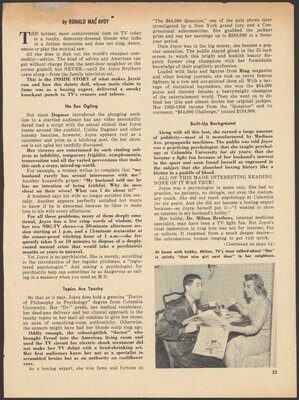 "Sex in your Living Room" article from Inside Story magazine. March, 1960.