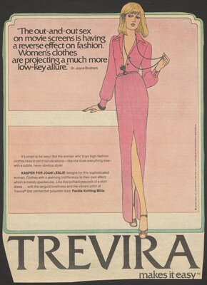 Trevira newspaper advertisement, 1973.