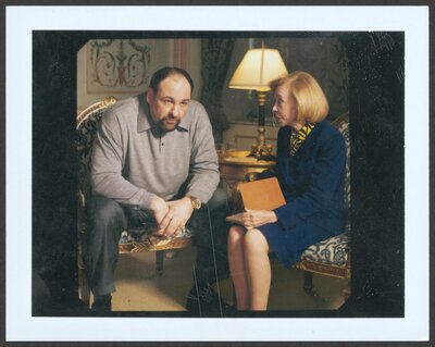 Snapshots of Dr. Brothers with The Sopranos star James Gandolfini for Parade Magazine. 2000.