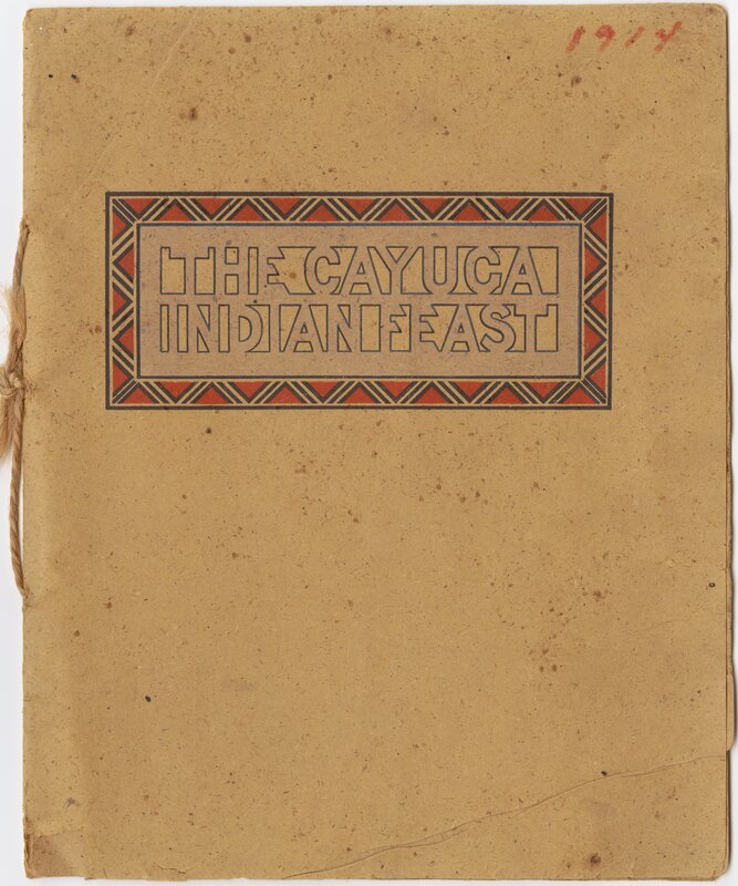 Cover of 1914 Cayuga Indian Festival Scrapbook
