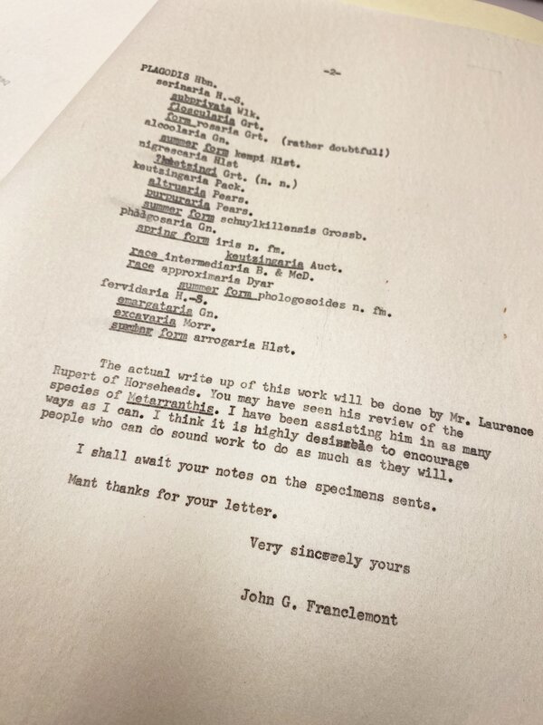 Letter from Franclemont to Nabokov, March 27, 1947 (page 2/2)