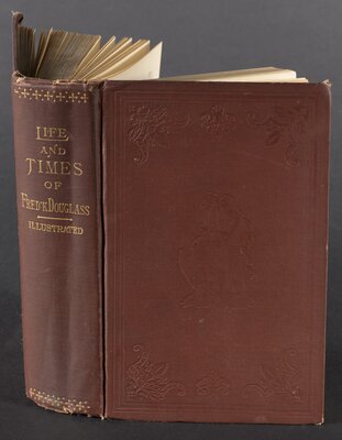  Life and times of Frederick Douglass, 1882 - open standing book