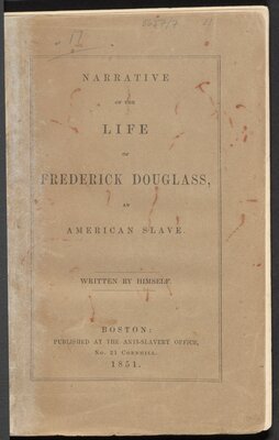  Narrative of the life of Frederick Douglass 1849 - cover