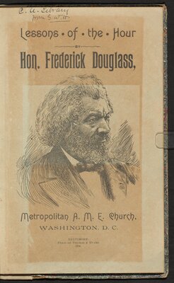 Address (Lessons of the Hour) 1894 - title page with portrait