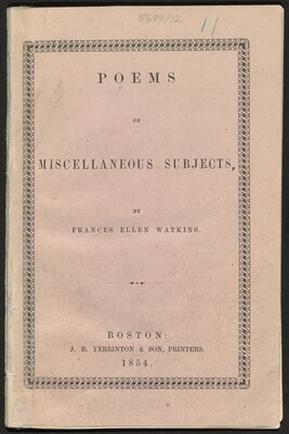  Poems on miscellaneous subjects - title page