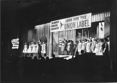 Singing the Union Label song