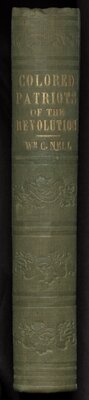 Book Spine - The colored patriots of the American Revolution