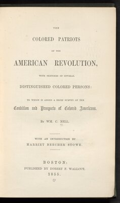 Title page - The colored patriots of the American Revolution