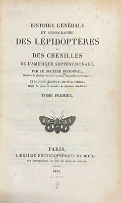 Histoire General et Iconographie des Lepidopteres (1833)