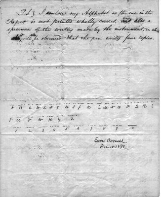 Samuel F.B. Morse to Archibald L. Linn letter, page 3