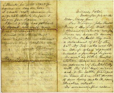  Ezra Cornell to Mary Ann Cornell, page 1-2