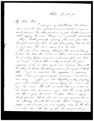 Jane Cornell to Mary Ann Cornell, page 1