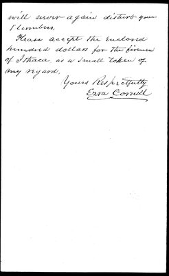 Ezra Cornell to R.R. Williams, page 2