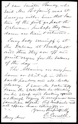  Ezra Cornell to Mary Ann Cornell, page 3