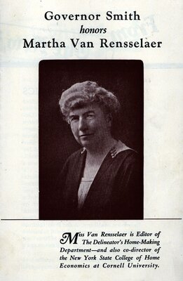 Brochure Honoring Martha Van Resselaer, page 1