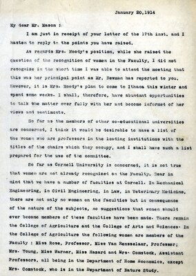 Jacob Gould Schurman Letter, page 1