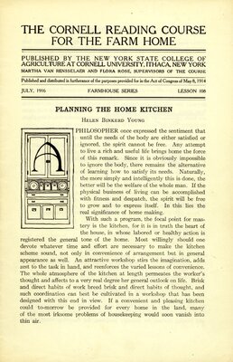 Planning the Home Kitchen