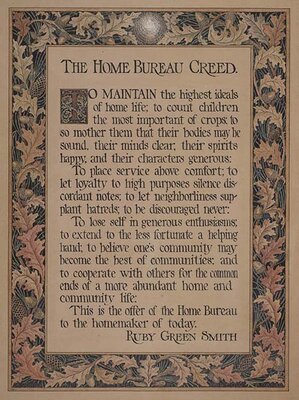 Home Bureau Creed