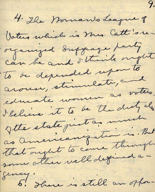 Blanche Hazard Letter, page 9