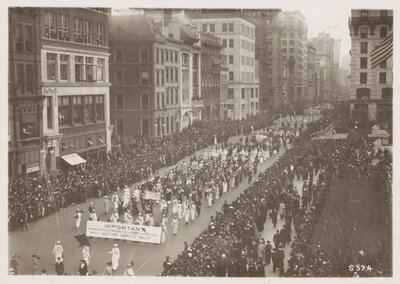 "Woman Suffrage Parade, New York City, Keystone View Company" 