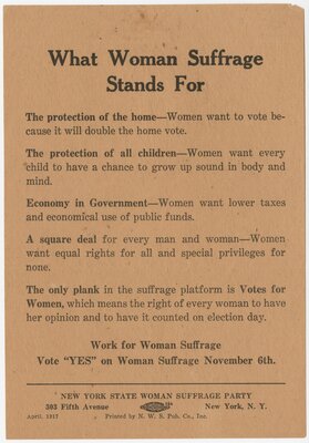 What Woman Suffrage Stands For