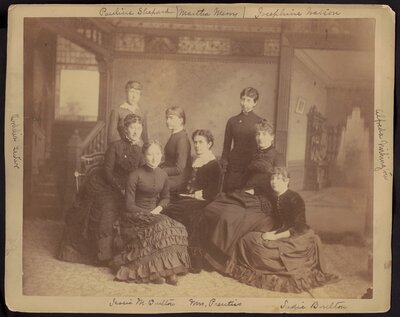 Jessie Mary Boulton (lower-left), Class of 1883