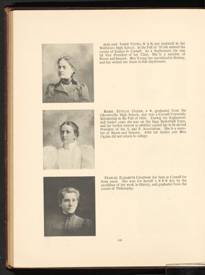 Adelaide Taber Young (top), Class of 1899