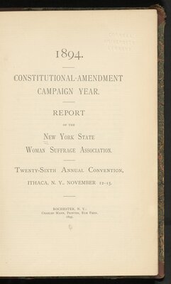 1894 Constitutional Amendment Campaign Year title page